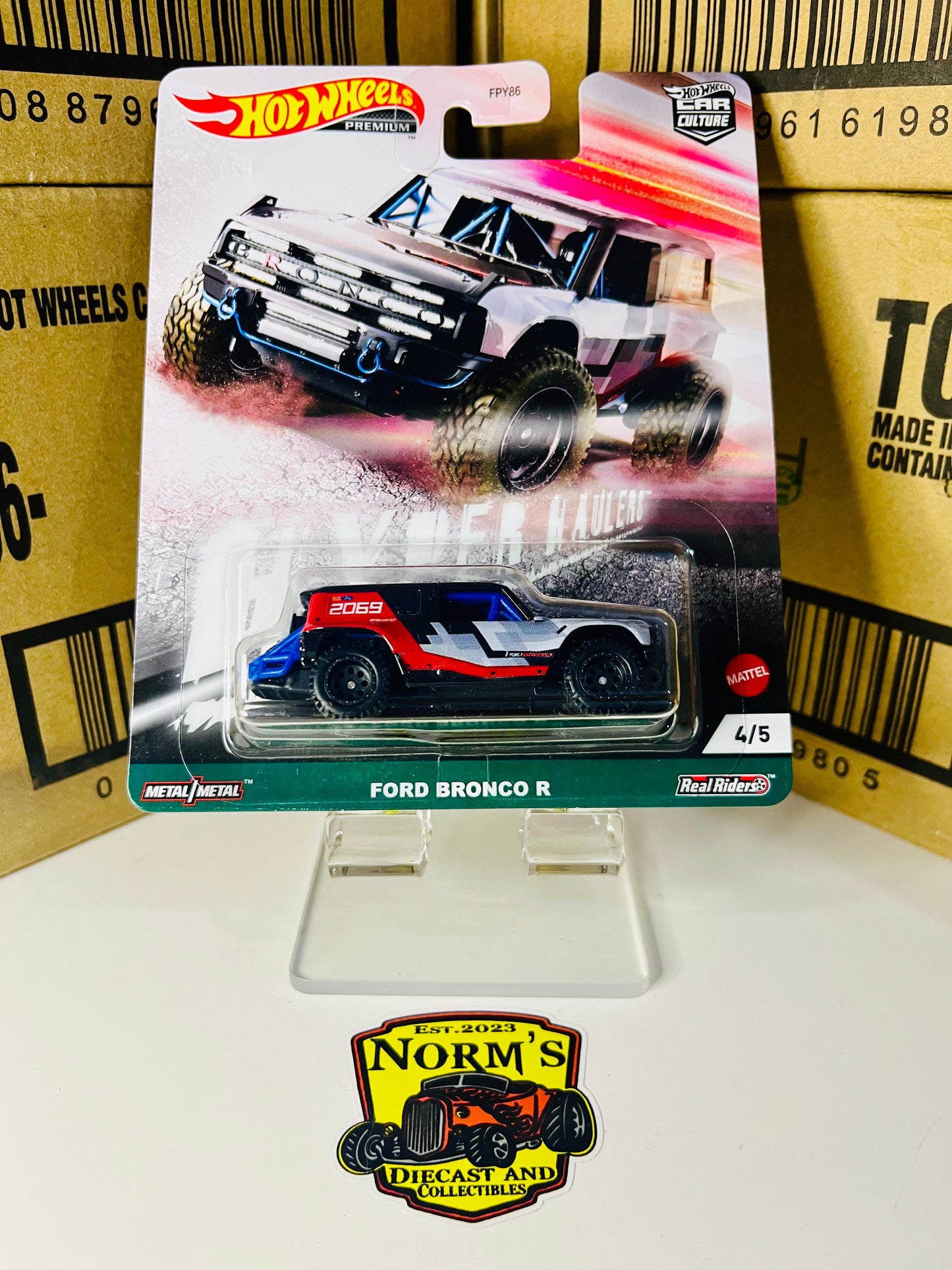 Hot Wheels Premium Car Culture Ford Bronco R Hyper Haulers 4/5