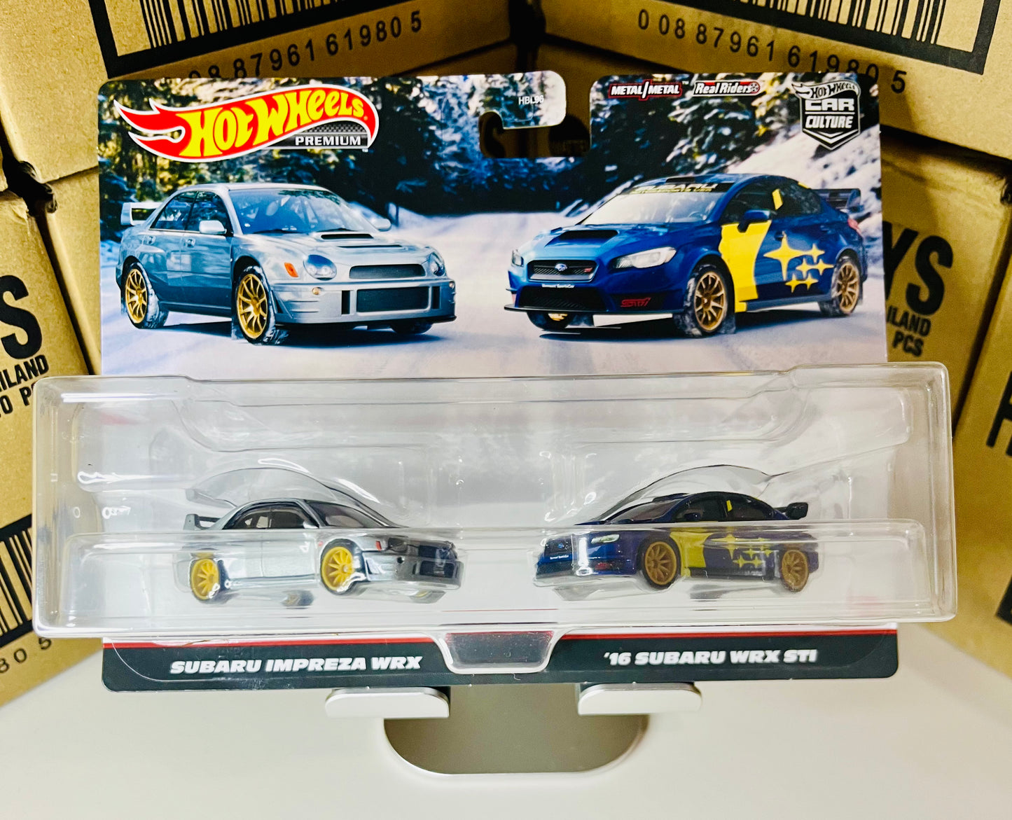 Hot Wheels Premium 2 Pack Subaru Impreza WRX & ‘16 Subaru WRX STI