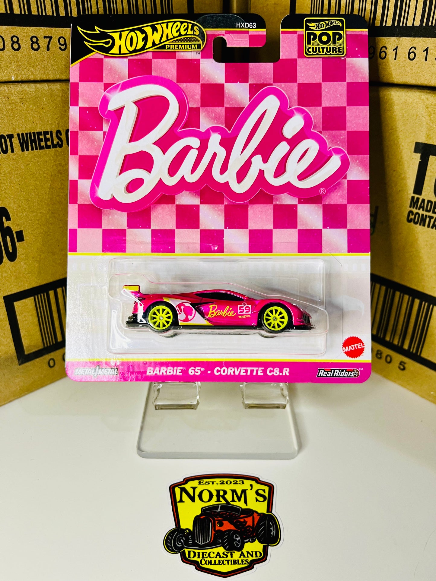 Hot Wheels Barbie 65th Corvette C8.R