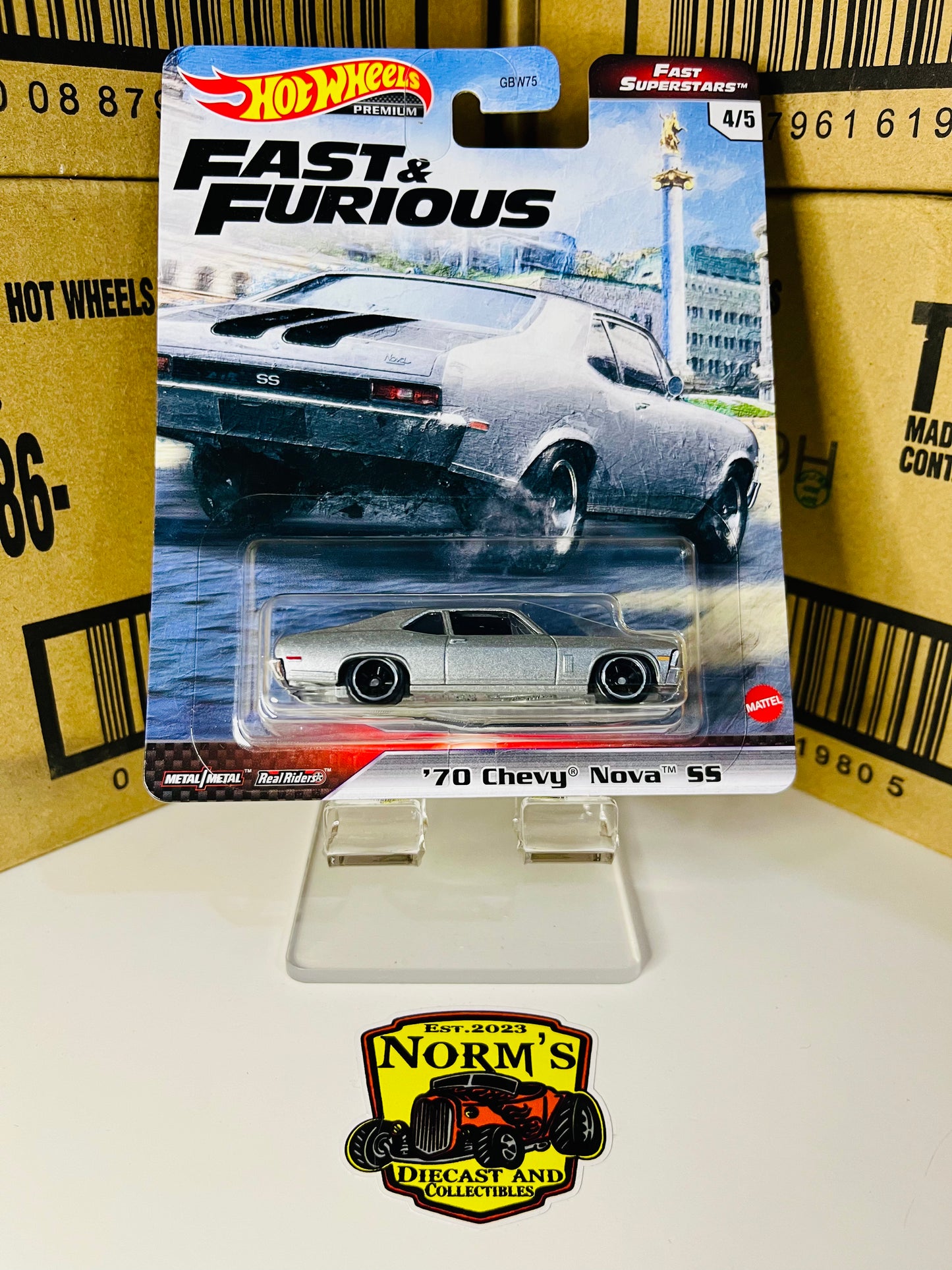 Hot Wheels Premium Fast and Furious ‘70 Chevy Nova SS Fast Superstars 4/5