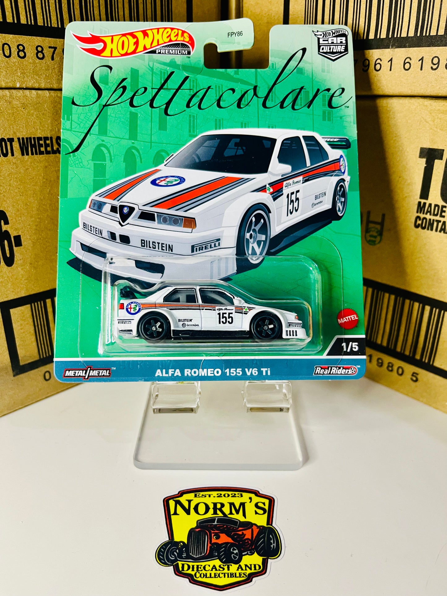 Hot Wheels Premium Car Culture Alfa Romeo 155 V6 Ti Spettacolare 1/5