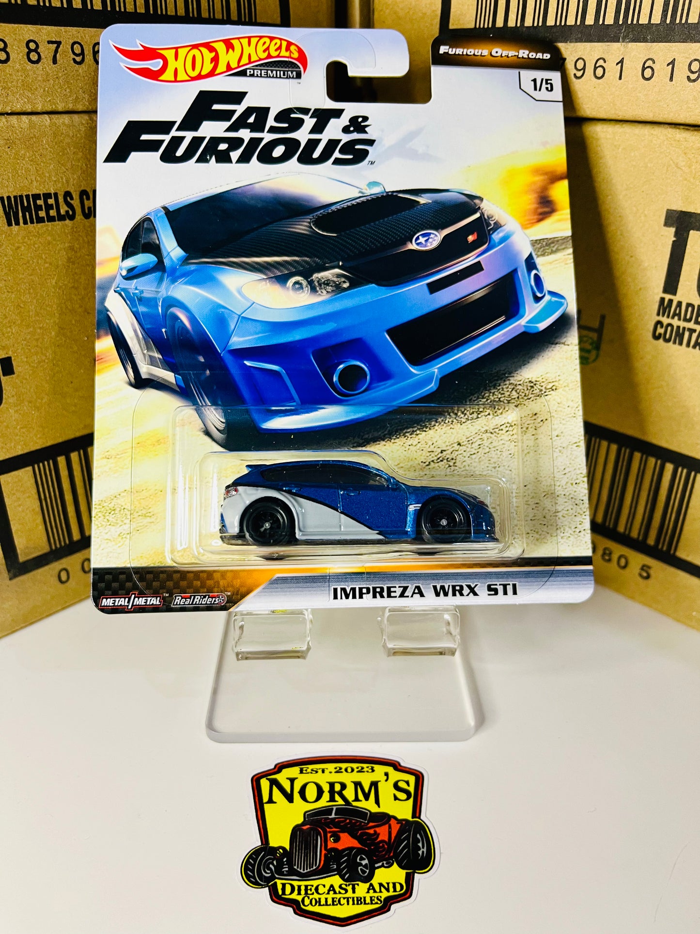 Hot Wheels Premium Fast & Furious Impreza WRX STI Furious Off-Road 1/5