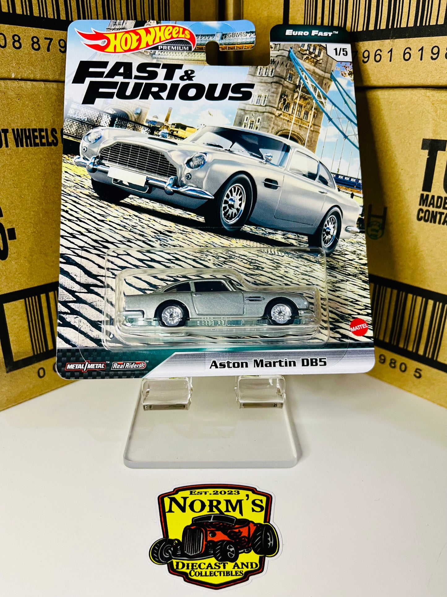 Hot Wheels Premium Fast and Furious Aston Martin DB5 Euro Fast 1/5