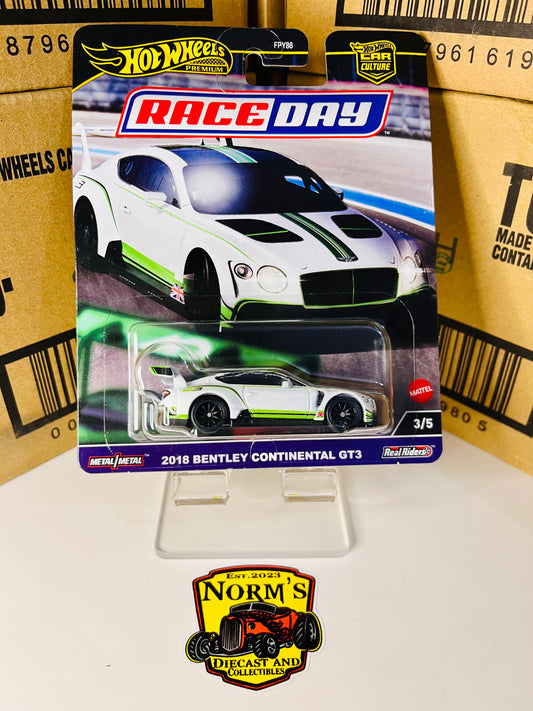 Hot Wheels Premium Pop Culture Race Day 2018 Bentley Continental GT3 3/5