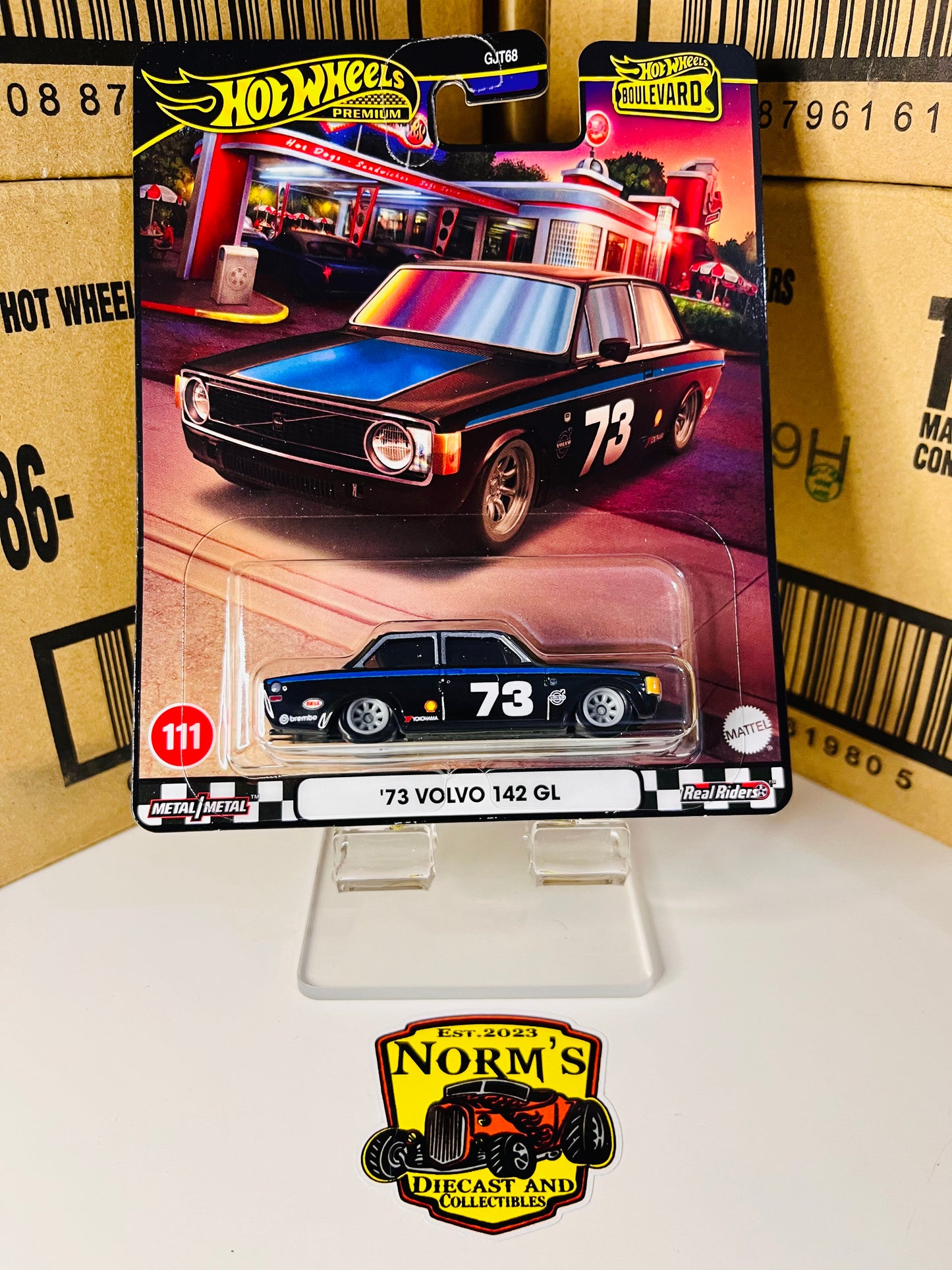 Hot Wheels Premium Boulevard ‘73 Volvo 142 GL #111