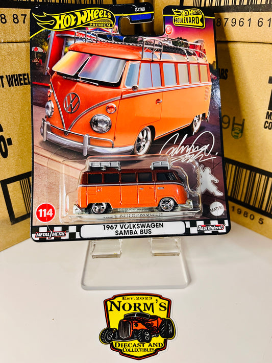 Hot Wheels Premium Boulevard 1967 Volkswagen Samba Bus #114