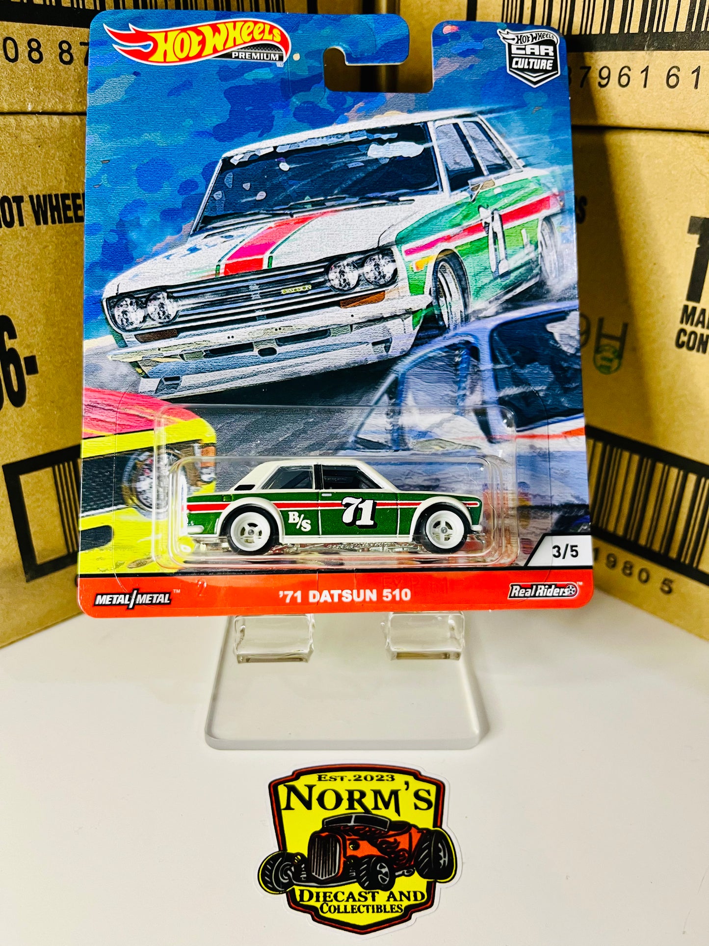 Hot Wheels Premium Car Culture ‘71 Datsun 510 Door Slammers 3/5